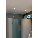 Faro Indbygnings loftlampe EBBA LED IP44, nikkel satin 