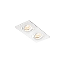 Indbygnings loftlampe RADON RCT 2-flammer GU10 IP20, hvid mat 