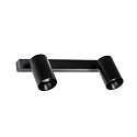wall and ceiling luminaire STAN 2 flames GU10 IP20, black matt 