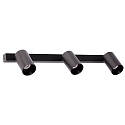 wall and ceiling luminaire STAN 3 flames GU10 IP20, black matt 
