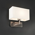 Faro Væglampe RODA E27 IP20, nikkel satin 