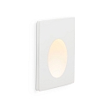 V�gindbygningslampe PLAS LED IP20, hvid mat 