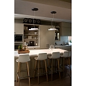 Faro pendant luminaire DOLME LED IP20, white matt 