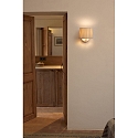 Faro Væglampe SAMBA E27 IP20, beige, hvid 