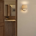 Faro Væglampe SAMBA E27 IP20, beige, hvid 