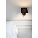 Faro wall luminaire CONGA E27 IP20, black matt 