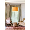 Faro pendant luminaire SAMBA E27 IP20, yellow, black matt 