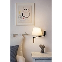 Væglampe RON E27 IP20, beige, mørkegrå 