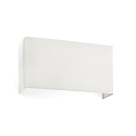 V�glampe COTTON 2-flammer E27 IP20, hvid mat 