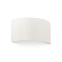 V�glampe COTTON 2-flammer, halvrund E27 IP20, hvid mat 