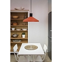 Faro Pendel KOMBO E27 IP20, sort mat, terracotta 
