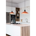 Faro Pendel KOMBO E27 IP20, sort mat, terracotta 