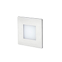 Faro wall recessed luminaire FROL  square, with diffuser IP65, nickel satined 