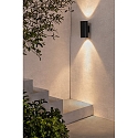 Faro Udendørs wall luminaire THON 2-flammer LED IP55, mørkegrå 