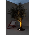 Faro Gulvindbygningslampe GEISER 130 / 38� rund, justerbar, passabel IP67, rustfrit st�l, satin 