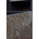 Faro V�gindbygningslampe DANG down, rund IP67, rustfrit st�l, satin 