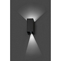 Udendørs wall luminaire BLIND up / down, 2-flammer LED IP65, mørkegrå 