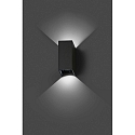 Udendørs wall luminaire BLIND up / down, 2-flammer LED IP65, mørkegrå 