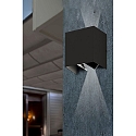Udendørs wall luminaire OLAN 2-flammer LED IP65, mørkegrå 