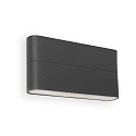 Udendørs wall luminaire ADAY 2-flammer LED IP54, mørkegrå 