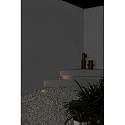 Faro Gulvindbygningslampe KANE 3 3-fold, rund IP67, rustfrit st�l, satin 