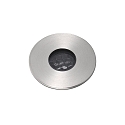 Faro Gulvindbygningslampe GRUND 37 (INCL HONEYCOMB) 700MA rund, stiv, passabel IP67, rustfrit st�l, satin d�mpbar