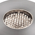 Faro Gulvindbygningslampe GRUND 80 (INCL HONEYCOMB) 350MA rund, stiv, passabel IP67, rustfrit st�l, satin d�mpbar