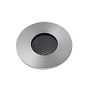 Faro Gulvindbygningslampe GRUND 80 (INCL HONEYCOMB) 350MA rund, stiv, passabel IP67, rustfrit st�l, satin d�mpbar