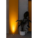 Faro Gulvindbygningslampe GRUND 80 (INCL HONEYCOMB) 350MA rund, stiv, passabel IP67, sort, anodiseret d�mpbar