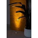 Faro Gulvindbygningslampe GRUND 80 (INCL HONEYCOMB) 350MA rund, stiv, passabel IP67, sort, anodiseret d�mpbar