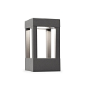 P�lelampe AGRA 200 LED IP55, m�rkegr� 