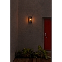 Faro V�glampe NALA E27 IP54, m�rkegr� 