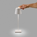 Faro Bordlampe TOC LED IP54, hvid mat 