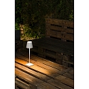 Faro Bordlampe TOC LED IP54, hvid mat 