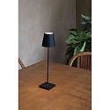 Faro Bordlampe TOC LED IP54, sort mat 