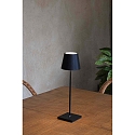 Faro Bordlampe TOC LED IP54, sort mat 