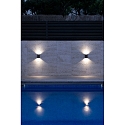 Udendørs wall luminaire LING 2-flammer LED IP54, mørkegrå 