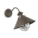 V�glampe NAUTICA E27 IP33, rustbrun 