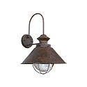 V�glampe NAUTICA E27 IP33, rustbrun 