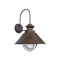 V�glampe NAUTICA E27 IP33, rustbrun 