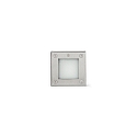 Gulvindbygningslampe LED 18 SQ HIGH POWER stiv, firkantet IP67, rustfrit st�l, satin 