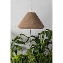 Faro Pendel SAIGON OUT E27 IP44, m�rkegr� 