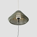 Faro outdoor pendant luminaire SAIGON OUT E27 IP44, dark grey, olive green 