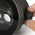Faro Gulvindbygningslampe TRAS 2L / 13� / 24V DC 2-flammer, uden ramme, justerbar IP67, sort mat d�mpbar