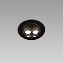 Faro Gulvindbygningslampe TRAS 4L / 13� / 700MA 4-flammer, stiv, uden ramme IP67, sort mat d�mpbar