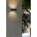 Udendørs wall luminaire DORO 220 2-flammer LED IP65, rustbrun 