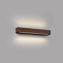 Udendørs wall luminaire DORO 500 2-flammer LED IP65, rustbrun 