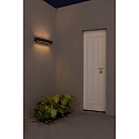 Udendørs wall luminaire DORO 500 2-flammer LED IP65, rustbrun 