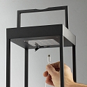 Faro Standerlampe KASP LED IP65, sort 