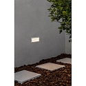 Faro V�gindbygningslampe STRIPE-2 firkantet, med diffuser IP54, hvid mat 